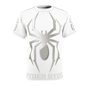 Unisex Cut & Sew Tee (AOP) - Spyder Ryder - Three Wheel Motion - White