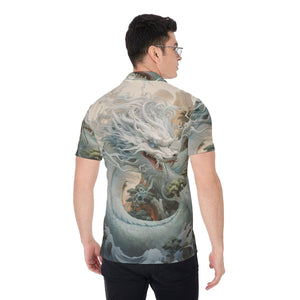 Painted Tree - White Dragon - All-Over Print Men's Shirt