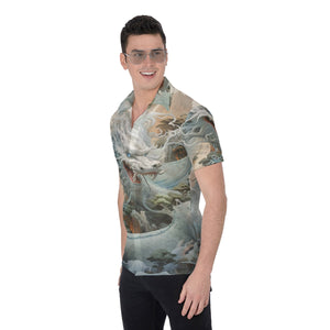 Painted Tree - White Dragon - All-Over Print Men's Shirt