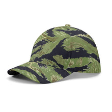 Load image into Gallery viewer, All-over Print Baseball Cap - Vietnam Tiger Stripe
