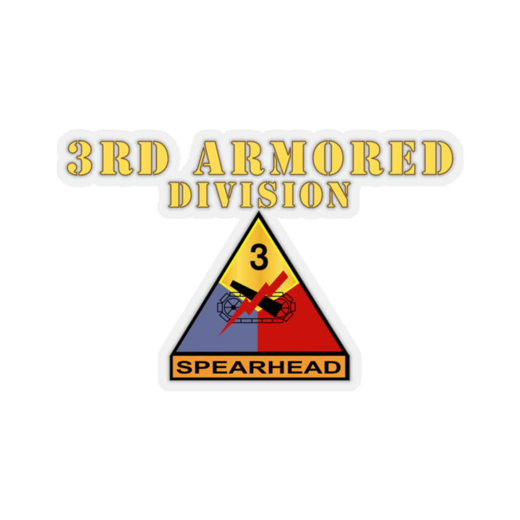 Kiss-Cut Stickers - Army - 3rd Armored Division X 300 - Hat