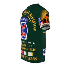 Load image into Gallery viewer, AOP - Army - 10th Mountain Division - Climb to Glory - REFORGER 90, Centurion Shield  - Cold War Service Ribbons - Dark Green
