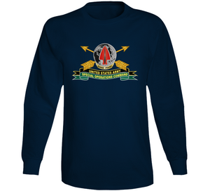 Army - Us Army Special Operations Command - Dui - New W Br - Ribbon X 300 Long Sleeve T Shirt