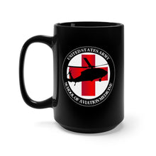 Load image into Gallery viewer, Black Mug 15oz - Army - Army MEDEVAC Critical Care Flight Paramedics V1
