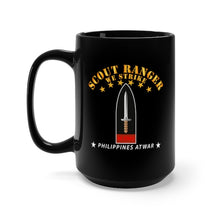 Load image into Gallery viewer, Black Mug 15oz - Philippines - Scout Ranger - We Strike X 300
