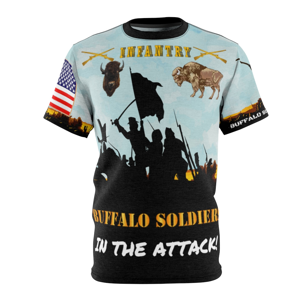 All Over Printing - Army - Western Buffalo Soldiers (Infantrymen) in the Attack!