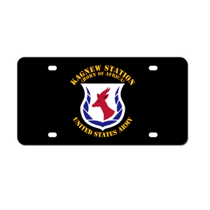 [Made in USA] Custom Aluminum Automotive License Plate 12" x 6" - Army - Kagnew Station - Horn of Africa