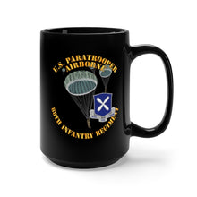 Load image into Gallery viewer, Black Mug 15oz - Army - US Paratrooper - 88th Infantry Regiment X 300
