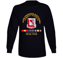 Load image into Gallery viewer, Army - 19th Engineer Battalion - Iraq War w SVC Long Sleeve
