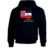 Load image into Gallery viewer, Flag - Mississippi w Dont Tread on Me Hoodie
