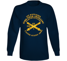 Load image into Gallery viewer, Army - HQ Btry 1st Bn 83rd Field Artillery Regt - w Arty Branch V1 Long Sleeve
