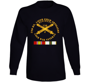 Army - 2nd Bn - 138th Artillery Regiment w Branch - Vet w COLD SVC Long Sleeve