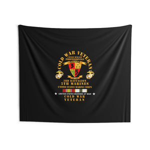 Indoor Wall Tapestries - USMC - Cold War Vet - 3rd Bn, 5th Marines w COLD SVC X 300