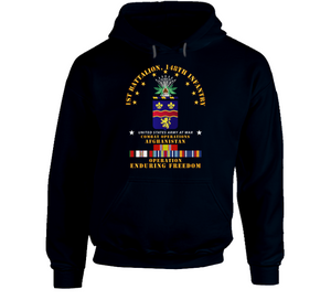 Army - 1st Bn 148th Infantry - Cbt Opns - OEF w AFGHAN SVC Hoodie