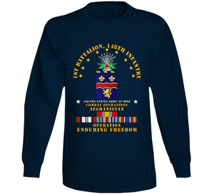 Army - 1st Bn 148th Infantry - Cbt Opns - OEF w AFGHAN SVC Long Sleeve