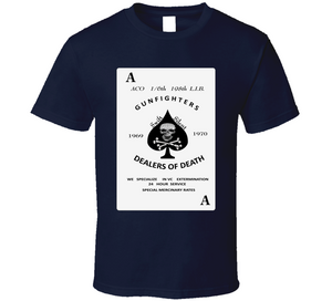 Army - ACO 1-6th 198th L.I.B - Gunfighters - Death Card V1 Classic T Shirt