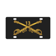Load image into Gallery viewer, Army - 13th Cavalry Branch wo Txt Classic License Plate
