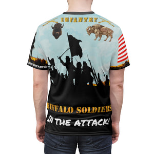 All Over Printing - Army - Western Buffalo Soldiers (Infantrymen) in the Attack!