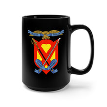 Load image into Gallery viewer, Black Mug 15oz - USMC - 4th Marine Regiment
