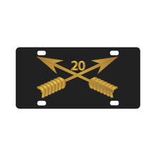 Load image into Gallery viewer, SOF - 20th SFG Branch wo Txt Classic License Plate
