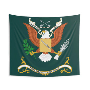Indoor Wall Tapestries - 1st Special Forces Group - Regimental Colors Tapestry