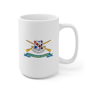 Ceramic Mug 15oz - Army - 327th Infantry Regiment - DUI w Br - Ribbon X 300