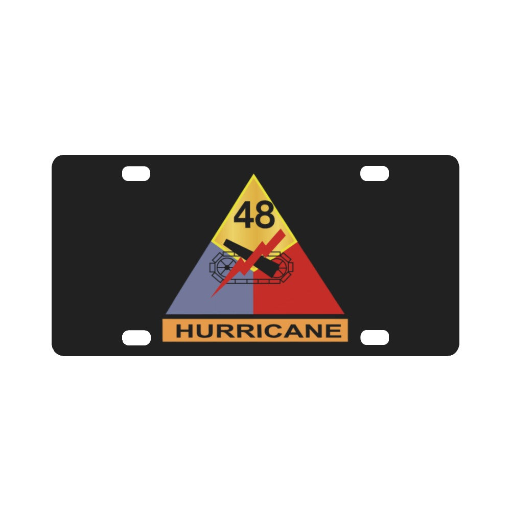 Army - 48th Armored Division - Hurricane wo Txt Classic License Plate