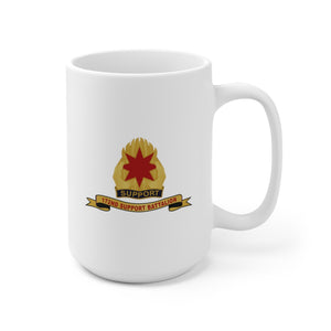 Ceramic Mug 15oz - Army - 172nd Support Battalion - DUI w White Outline - Br - Ribbon X 300