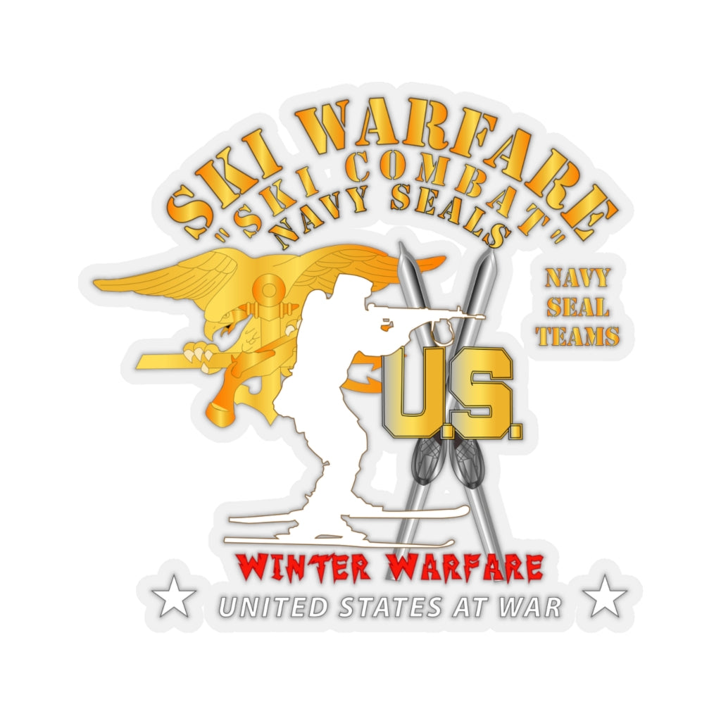 Kiss-Cut Stickers - SOF - Navy Seals - Ski Warfare - Ski Combat - Winter Warfare X 300
