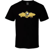 Load image into Gallery viewer, Navy - Seabee Combat Warfare Specialist Badge (Officer) with Color Seabee T Shirt, Premium and Hoodie
