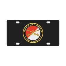 Load image into Gallery viewer, Army - 10th Cavalry Regiment - Fort Gibson, OK w Cav Branch Classic License Plate
