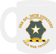 Load image into Gallery viewer, Army - 3rd Battalion 36th Infantry Distinctive Unit Insignia - Bayonets - Cold War Veteran - Mug
