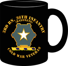 Load image into Gallery viewer, Army - 3rd Battalion 36th Infantry Distinctive Unit Insignia - Bayonets - Cold War Veteran - Mug
