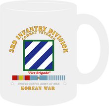 Load image into Gallery viewer, Army - 3rd Infantry Division - Korean War with KOREA War Service Ribbons Mug
