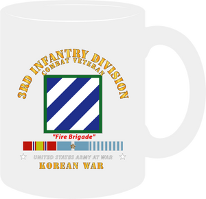 Army - 3rd Infantry Division - Korean War with KOREA War Service Ribbons Mug