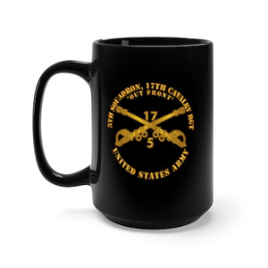 Black Mug 15oz - Army - 5th Sqn 17th Cavalry Regiment - US Army