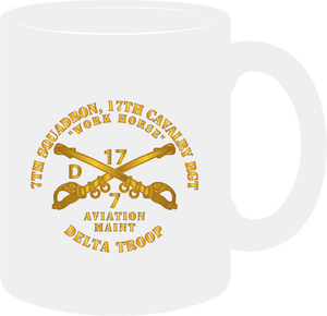 Army - 7th Squadron 17th Cavalry Regiment - Delta Troop - Workhorse -  Mug