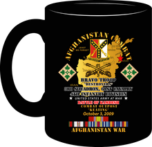 Load image into Gallery viewer, Army - Battle Kamdesh COP Keating - 61st Cavalry with AFGHANISTAN Service Ribbons - Forget - Mug
