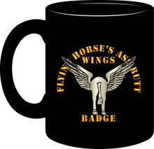 Load image into Gallery viewer, Army - Flying Horses Ass Butt Wing Badge with txt - Mug
