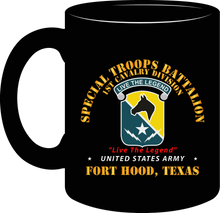 Load image into Gallery viewer, Army - Special Troops Battalion, 1st Cavalry Division &quot;Live the Legend&quot; Mug
