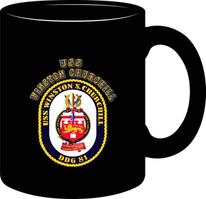 Emblem - USS Winston Churchill - 1 (1) -  mug