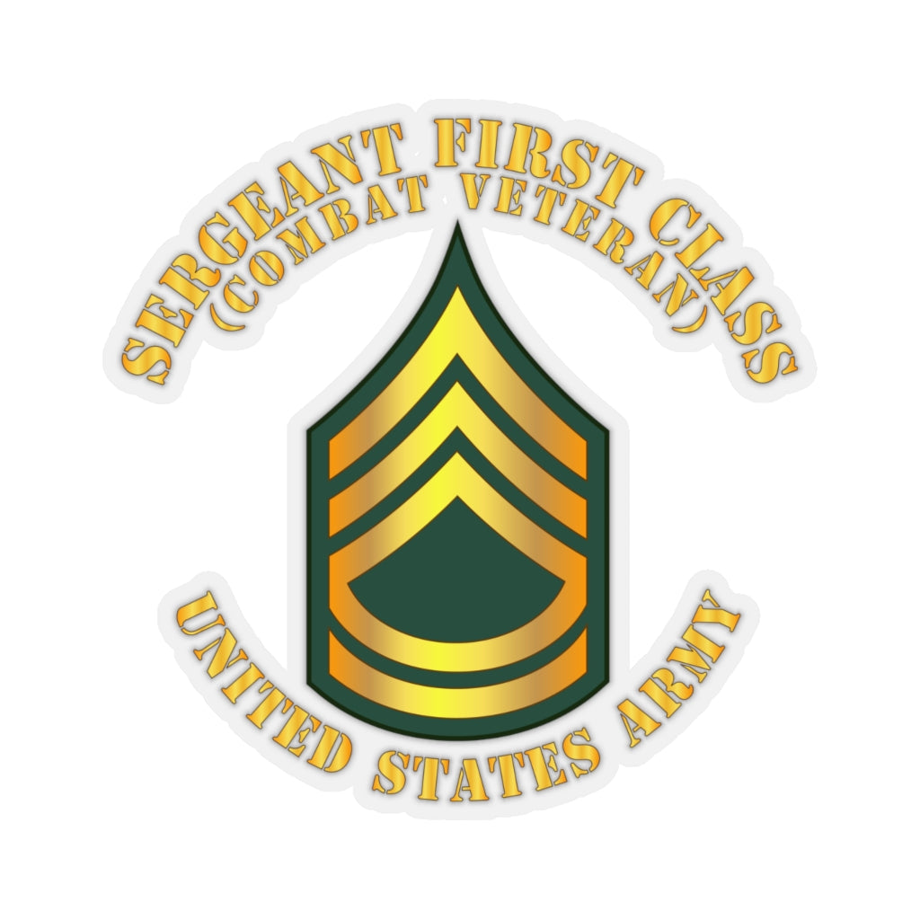 Kiss-Cut Stickers - Army - Sergeant First Class - SFC - Combat Veteran