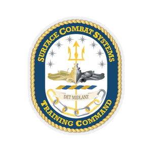 Kiss-Cut Stickers - Navy - Surface Combat Systems Training Command - DET MIDLANT wo Txt X 300