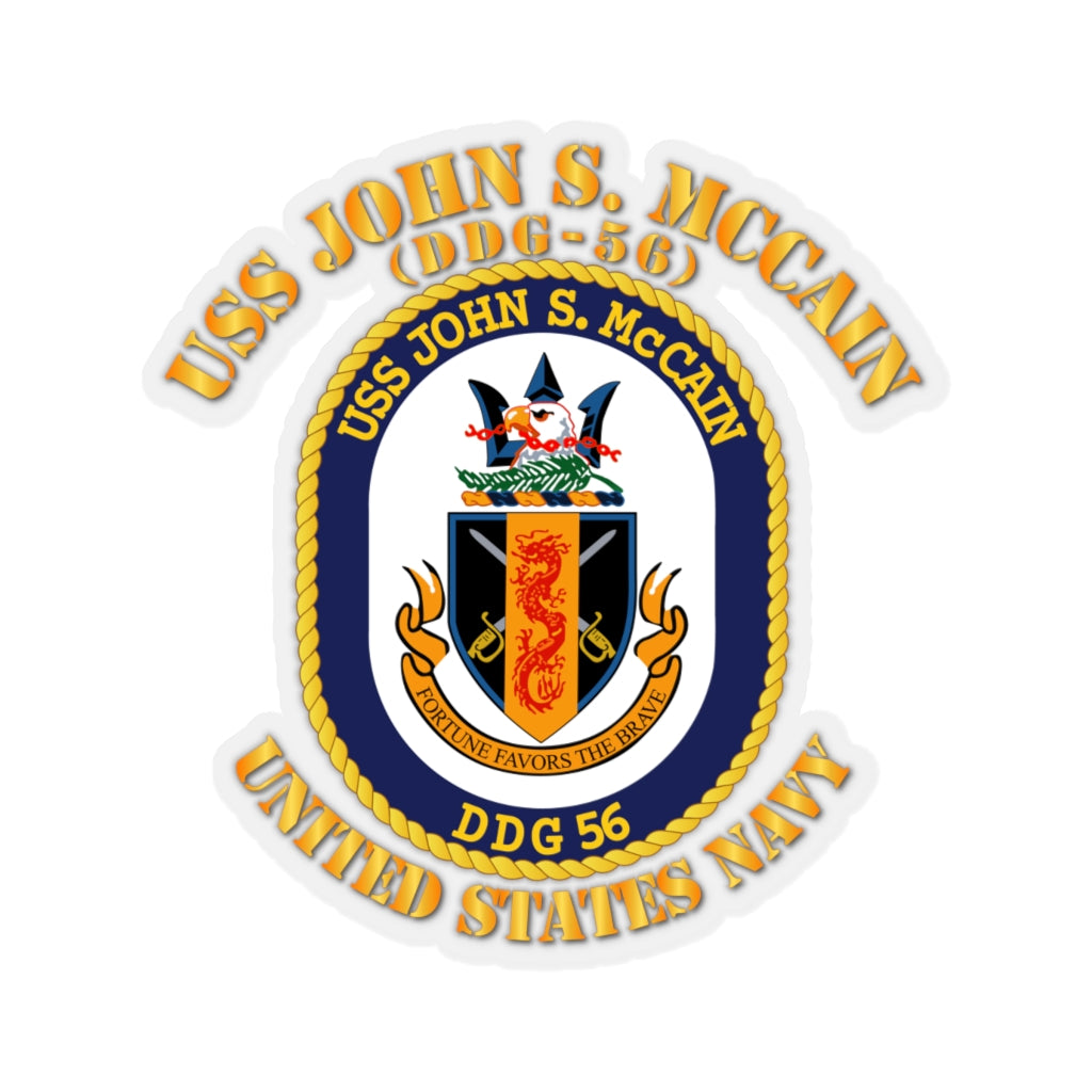 Kiss-Cut Stickers - USS John S. McCain (DDG-56)