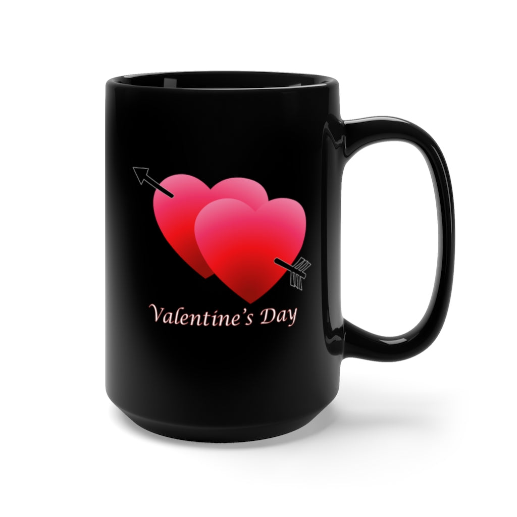 Black Mug 15oz - Valentines Day