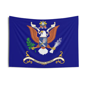 Indoor Wall Tapestries - 188th Infantry Regiment - WINGED ATTACK - Regimental Colors Tapestry