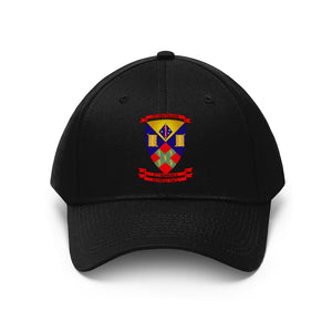 Twill Hat - USMC - Veteran - 2nd Battalion, 5th Marines - Hat - Direct to Garment (DTG) - Printed