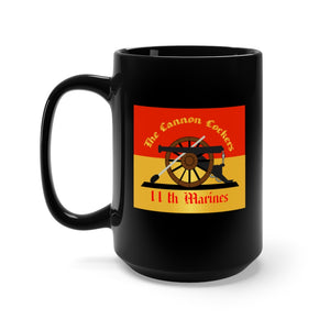 Black Mug 15oz - USMC - 11th Marine Regiment wo Txt