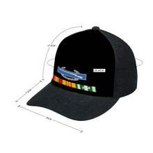 Load image into Gallery viewer, Vietnam Ribbons with Combat Infantryman Badge Adult Denim Black Baseball Hat
