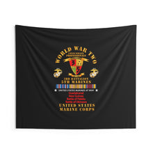 Load image into Gallery viewer, Indoor Wall Tapestries - USMC - WWII  - 3rd Bn, 5th Marines - w PAC SVC
